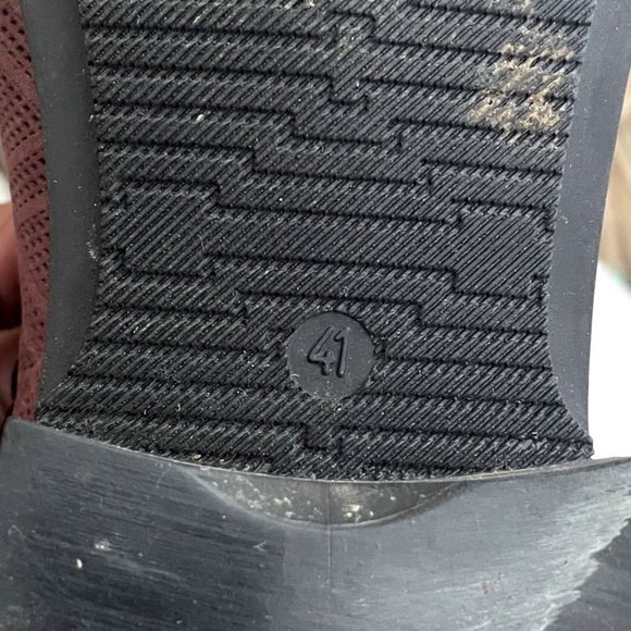 Miz Mooz Womens Oxfords EU 41 / US 9.5 Trudy Eggplant Maroon Leather Office Work - Picture 11 of 15